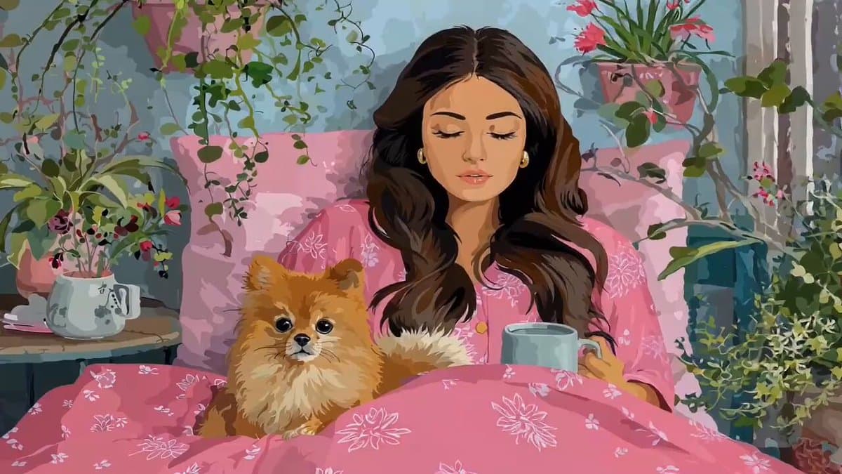 Pomeranians in glasses